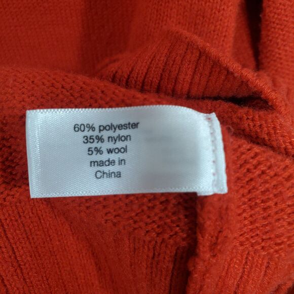 Lane Bryant Red Pointelle Knit Sweater Pull On Round Neck Size 18/20 - Picture 5 of 10